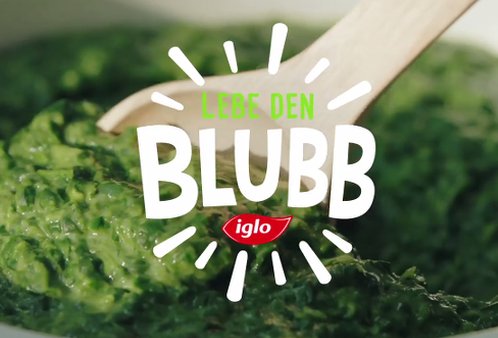 Iglo Rahm-Spinat “Lebe den Blubb”